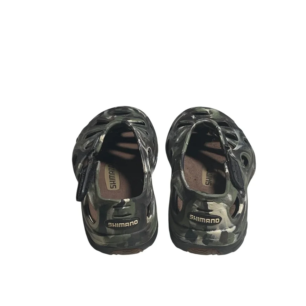 Shimano Evair Marine Sandals Camo Fishing Boat Water Shoes Mens 5 Womens‎ 7
